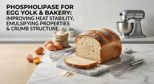 Phospholipase cho Lòng đỏ trứng & Bánh mì: Cải thiện độ ổn định nhiệt, đặc tính nhũ hóa và cấu trúc ruột bánh