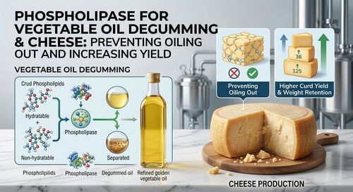 Phospholipase cho quá trình tách kẹo dầu thực vật & phô mai: Ngăn ngừa tách dầu và tăng năng suất