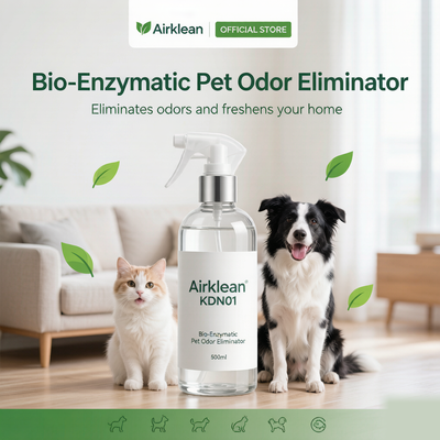 Giá tốt. Airklean KDN01 Chất khử mùi thú cưng bằng enzyme sinh học Chiết xuất lên men toàn tế bào Chất lỏng khử mùi trực tuyến