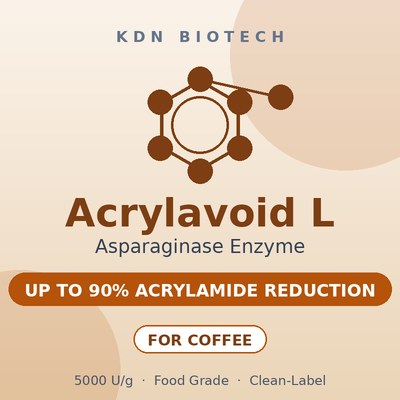 Giá tốt. Enzyme Asparaginase Acrylavoid L 5000 U/g Phụ gia giảm Acrylamide cấp thực phẩm cho hạt cà phê rang trực tuyến