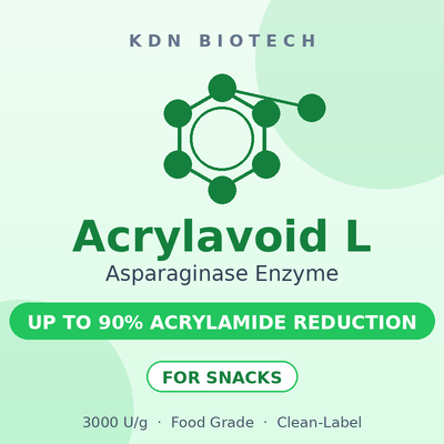 Giá tốt. Enzyme Asparaginase Acrylavoid L 3000 U/g Chất trợ giúp giảm Acrylamide cấp thực phẩm cho khoai tây chiên và đồ ăn nhẹ trực tuyến